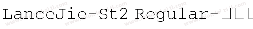 LanceJie-St2 Regular字体转换